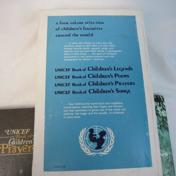 Vintage 1970 Unicef Book Set - Lot of 4 - Picture 7 of 9